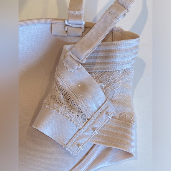 34D Maidenform Pushup Strap/Strapless Smooth Cups Nude, Lace NonSlip Grip 0222GP - Picture 13 of 16